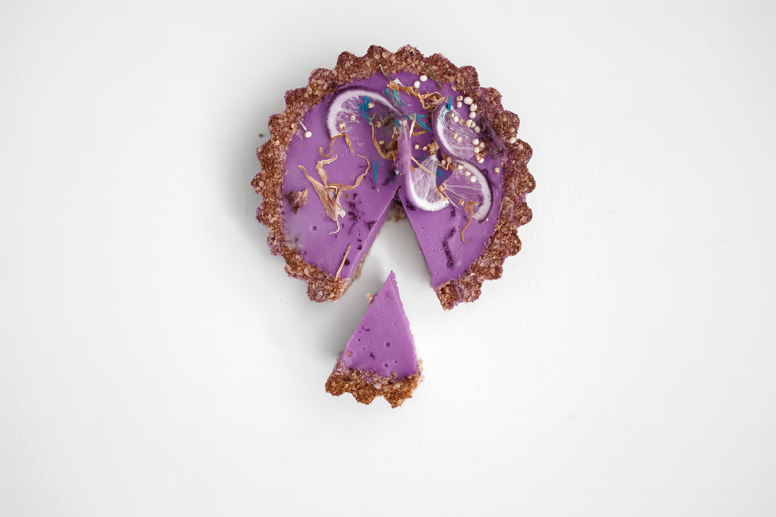 taart met ube poeder gerecht