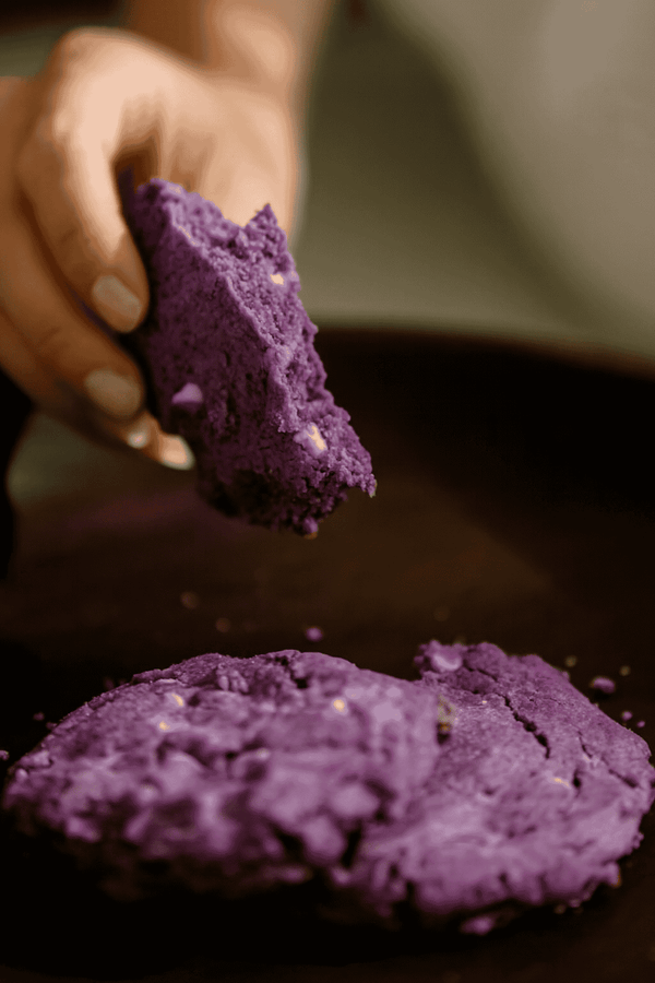 Paarse ube koekjes