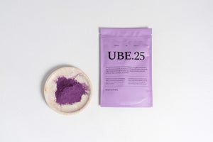 Ube zakje van ube.25 met ube poeder
