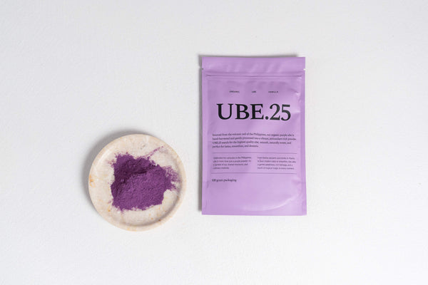 Ube zakje van ube.25 met ube poeder